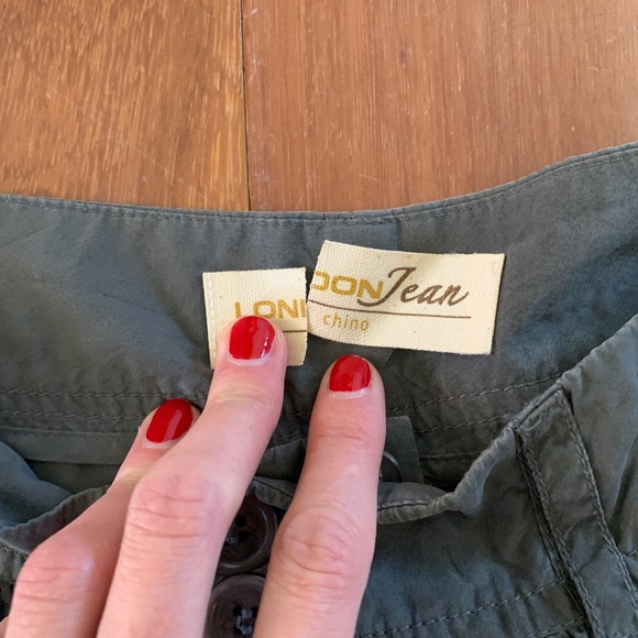 Vintage Victoria's Secret London Jean Grey Silk Barrel Cargo Pants 4 - Picture 5 of 5